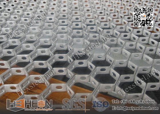 China 20X2.0X50mm Galvanised Steel  Hexmesh With Bonding Hole | China Exporter supplier