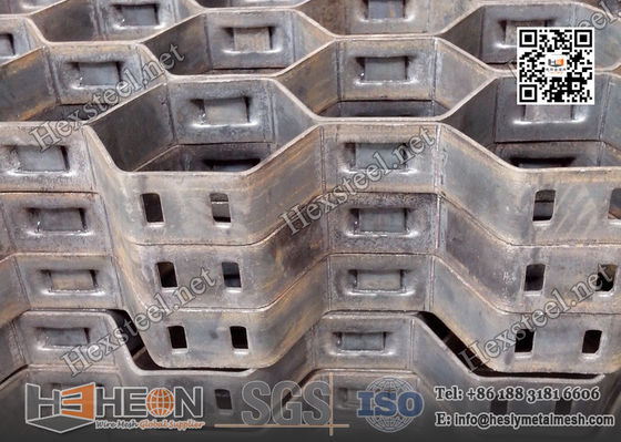 China 1&quot; depth 16gauge Low Carbon Mild Steel Hexmetal with lances, 1-7/8&quot; hexagonal hole supplier