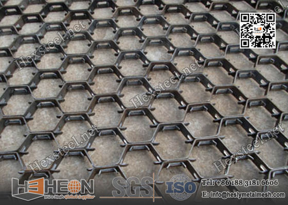 China 20mm depth 14gauge Low Carbon Mild Steel Hexmetal with lances | China Hexmetal Supplier supplier