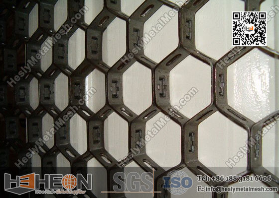 China 1Cr18Ni9Ti Hexsteel Grid | 2&quot; depth X 14gauge | 914X1050mm | Hexsteel with bonding hole supplier