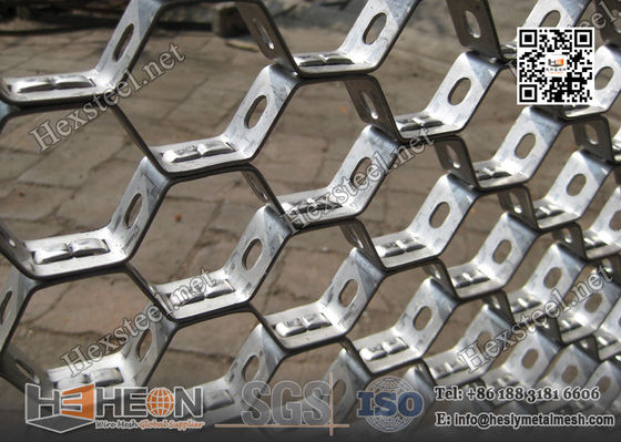China AISI316 Hexmetal with Bonding Hole | 1&quot; depthX14 gauge | China Stainless Steel Hexmetal Factory supplier