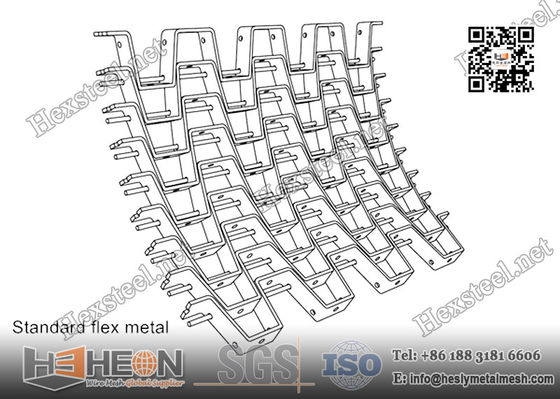 China 3/4&quot;x14ga Flex Metal Refractory Linings | China Hexmesh Steel Factory supplier