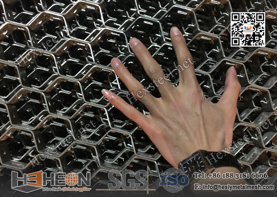 China AISI316 Hex Metal with lance | 10mm Depth X1.5mmTHK | China Stainless Steel Hexmetal Factory supplier