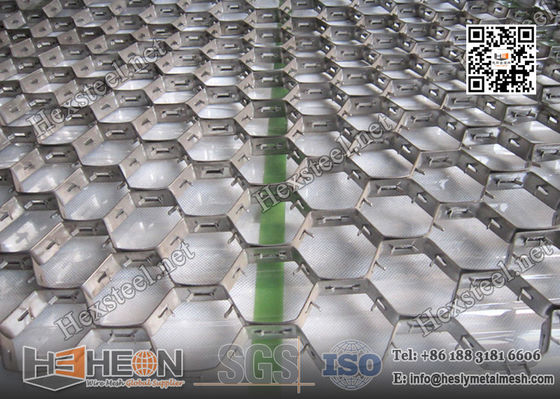 China Hex-Mesh Refractory Lining AISI309 19mm height X 1.5mmTHK | China Hex Metal Supplier supplier