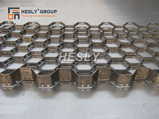 China 15mm height 410s Hexmesh for Refractory Linings in furnaces | China Hex-Mesh Supplier | 1mx1m, 50pcs/pallet supplier