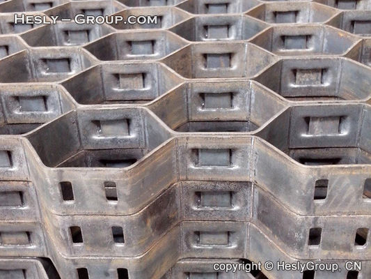 China ss316L hex steel for refractories in ducts | standard size 36“x 120&quot; | 14Ga(2.0mm) thickness, 19mm height supplier