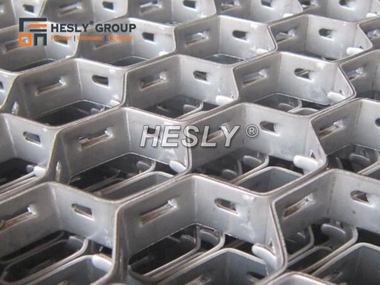 China HESLY™ clinched, rectangular bar,  AISI304 without protruding lances | 3'X10' | hemesh refractory lining supplier