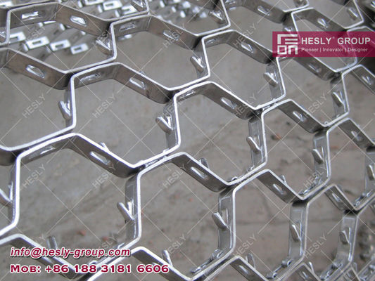 China 410S Hexsteel Mesh for Refractory Lining | 1.5x15x50mm | 1000mmx2000mm supplier