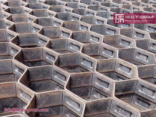 China AISI 304 Hex Mesh For refractory lining | 20mm high, 14gauge, 2&quot; hexagonal hole | China HESLY Hexmesh Factory supplier