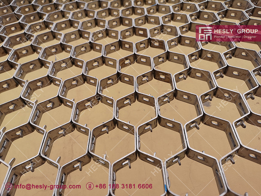 China AISI304 25X2.0X50mm Stainless Steel Hexmesh With Bonding Hole | China Supplier supplier