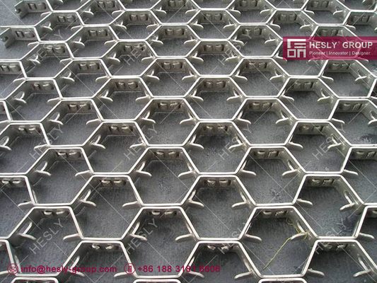 China Stainless Steel 309 Hex-mesh Refractory Anchor | Lance Tabs | 3/4&quot;X14gauge X 2&quot; hexagonal hole supplier