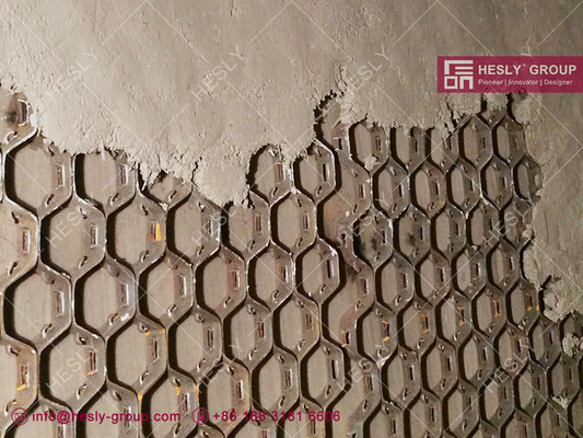 China AISI321 Hex Steel mesh for refractory lining | 1&quot; depth | 16 gauge thickness | 36&quot;X100' | 2&quot; hexagonal hole supplier