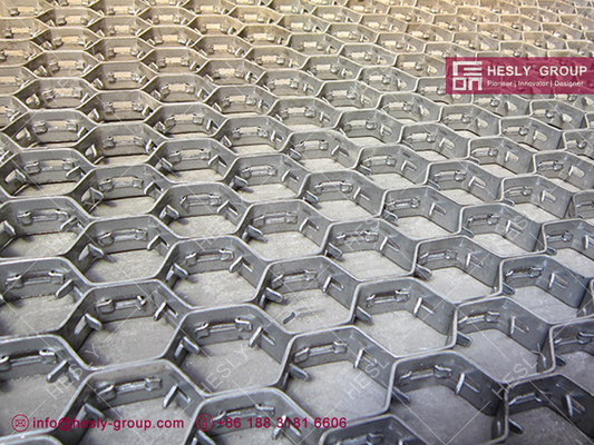 China AISI309 Hex-Mesh Grating for refractory linings, HESLY Hexmetal factory direct supplier supplier