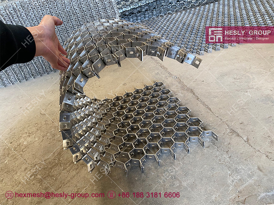 China AISI316 Hex Metal with lance | 60mm Depth X2.mmTHK | China Stainless Steel Hexmetal Factory supplier