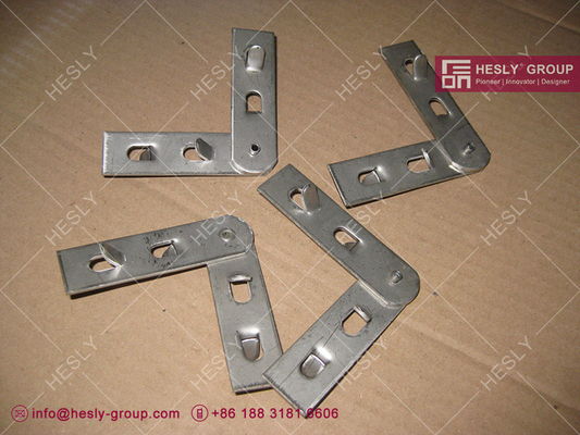 China Typical hexmetal corner tabs details | L punch tabs | 2.0mm thickness | ss321 | Hesly Metal Mesh - China supplier