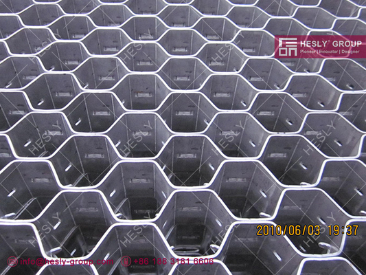 China AISI321 Hexmetal for Fan Housing Lining, 1&quot; deep, 16GA thickness, 48mm hexagonal hole supplier