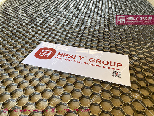 China AISI316 Stainless Steel Hexmetal for Windboxes Lining | 1&quot; thickness | 2.0mm strips | 1X2m - HESLY CHINA supplier