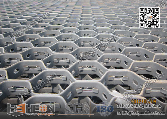 China Hexagonal Metal Grating for Furnace Lining 19X2.0X50mm AISI410S | 914X3000mm supplier