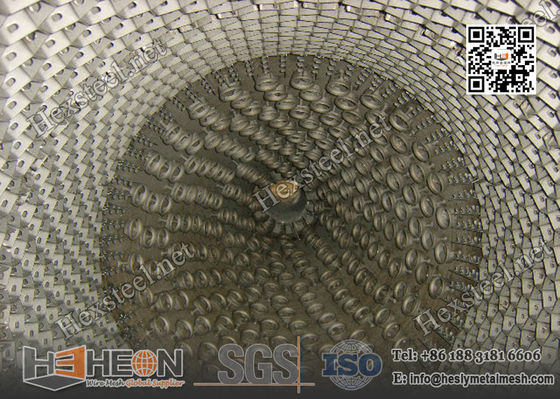 China HESLY™ clinched, rectangular bar,  AISI309s with protruding lances | 3'X10' | hemesh refractory lining supplier