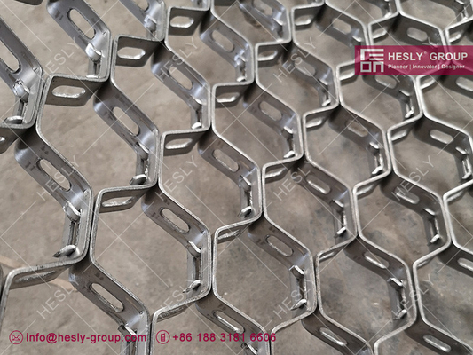 China 316 grade stainless steel Hex Metal | 19mm×1.5mm strips | bonding hole type | 2&quot; hexagonal hole | 3'X6' | China supplier