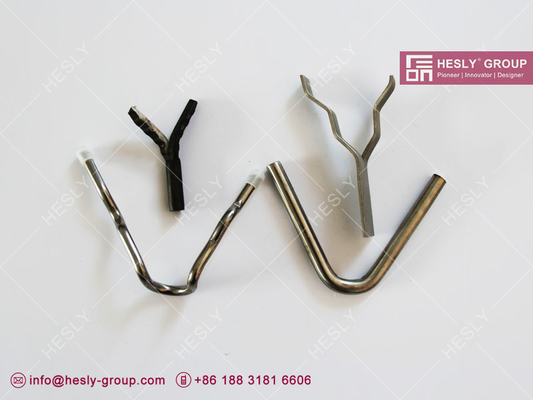 China SS304 Refractory Steel Rod Anchor, 6.0mm diameter, V shaped, Castable refractory Stabs, Hesly Hexmesh China factory sale supplier