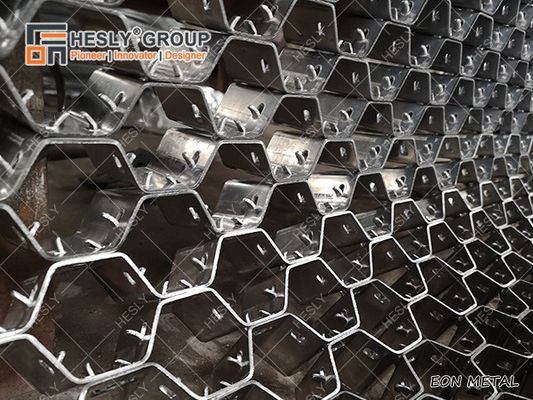China ss316 hex steel grid with 50mm standard height, 40mm hole | standard size 965mmx1000mm supplier
