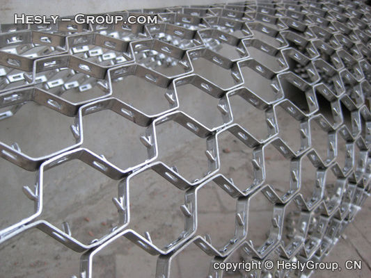 China 3/4&quot;x14ga Hex Mesh Refractory Linings | 410s hexsteel |China Hexmesh Steel Factory supplier
