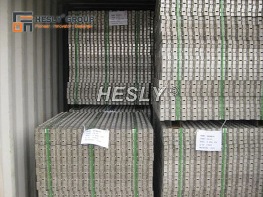 China HESLY™ clinched, rectangular bar,  SAE 1020 without protruding lances | 3'X10' | hemesh refractory lining supplier