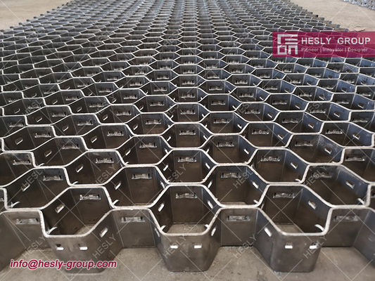 China 2”(50.8mm) height Hexmesh for refractory lining | standard package 20pcs | many alloys in stock supplier