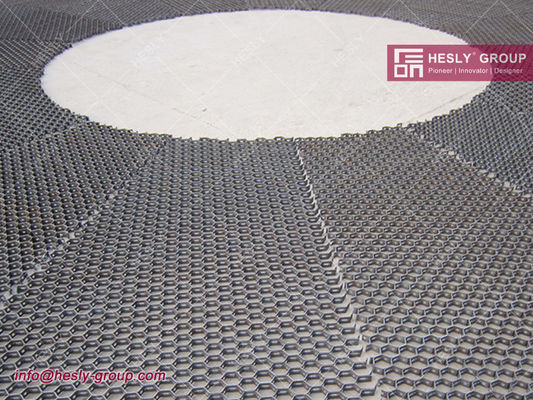 China 19mm depth x 14G thickness,Offset Hexmesh, Hexsteel with Lance,Clinch, HEX Mesh, AISI304H stainless steel hexmetal 1mx1m supplier