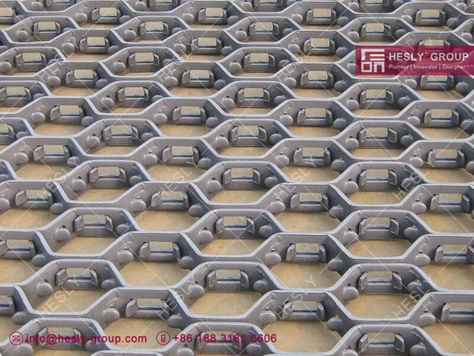China H type Hesly Hexmesh for Refractory Lining | Low carbon Steel | 2.5X25mm strip | 46mm hexagonal hole -HESLY group supplier