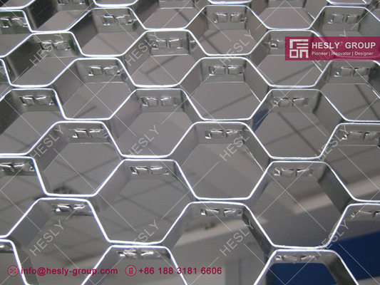 China Stainless Steel 410S Hexmetal for Refractory Lining | 1.5X19X50mm | HESLY China Factory supplier supplier