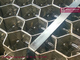 Inconel 601 tortoise shell mesh,  1200  high temp resistence hexsteel | thickness 2.0mm, height 19mm, opening 48mm supplier
