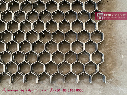 SS410S Hexagonal Mesh for refractory lining | 25mm deep | 3mm thickness | 3'X8' sheet | Chinese Factory sales supplier