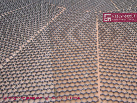 Hesley-Hex Mesh for flue ducts | 19mm depth | 14ga thickness | 2&quot; hexagonal hole |1mX1m - HESLY CHINA supplier