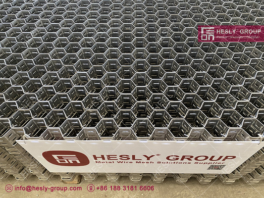 Stainless Steel 304 Hesley Hex Mesh | Chinese Brand Hesly | Offset Lances | 3ft X 8ft | 2.0mm strips | Good price supplier