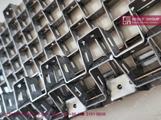 Flex Mesh for Cyclones of the FCC units in Oil refinery | 2.0X25mm | 37mm hole | 1mX1m | Hesly Metal Mesh China supplier