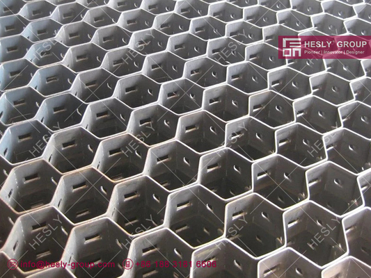 SS304H Hex Mesh Cyclones Body for Oil Refinery, Height 25mm, 50mm hex-hole, 1X2m, HESLY Brand, China factory sales supplier