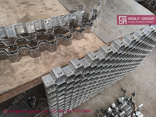 SS304H Hex Mesh Cyclones Body for Oil Refinery, Height 25mm, 50mm hex-hole, 1X2m, HESLY Brand, China factory sales supplier