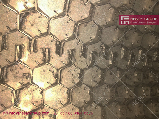 SS321 Hexmetal Mesh system in FCC Reactor Wall, 30mm height, 14gauge thick, 3feet by 6feet, HESLY Brand China sales supplier