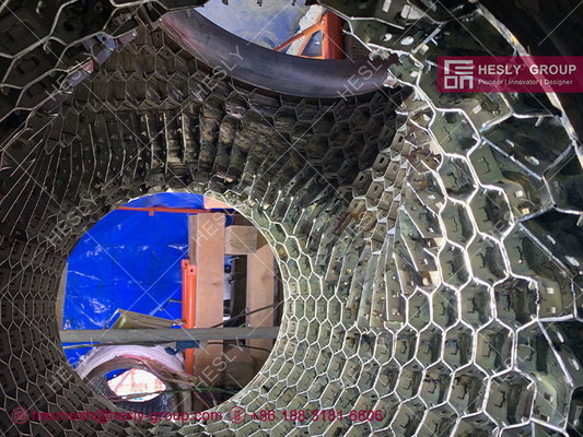 SS304H Hexmetal for Loading Docks, 1.5mm thickness strips, 19mm height, 45mm hexagonal hole, 1X2m sheet, HESLY China supplier