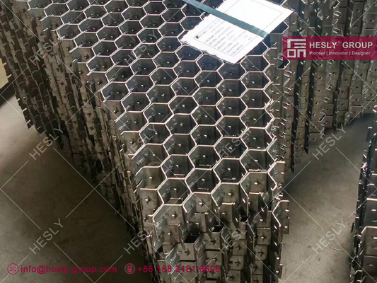 SS316 Hexmetal Mesh, Flat Thickness 2mm, Flat Height 20mm, 2&quot; Honeycomb hole, Brand HESLY, China Factory sales supplier