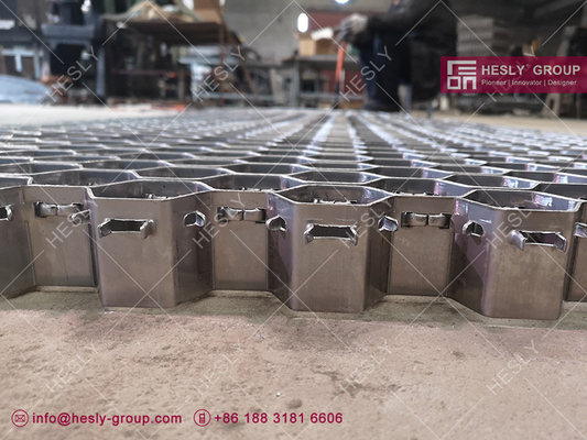 Hex-Mesh Refractory Lining Stainless Steel 410S 1" depth, 12gauge thickness | China Exporter supplier