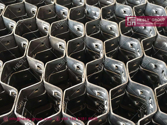 19mm height Din 1.4001 Hexmesh for Refractory Linings in boiler flue | China Hex-Mesh Supplier | 1mx1m, 50pcs/pallet supplier
