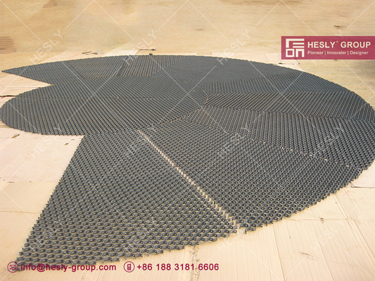 410s hexagonal grating | 15X1.0X50mm Hex Metal Refractory Lining | 1000X1000mm | China Exporter | Hexmesh, Hex Grid supplier