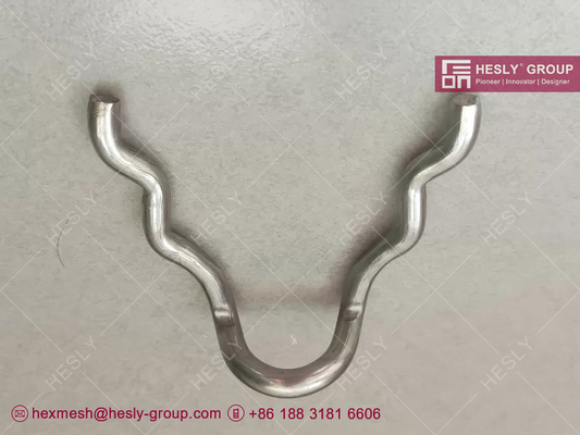 V anchor | Stainless steel TP 310 | 3/16&quot; DIA |  both ends with 45° angle | Length A= 4&quot; | Hesly Metal Mesh - China supplier