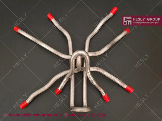 V anchor | Stainless steel TP 310 | 3/16&quot; DIA |  both ends with 45° angle | Length A= 4&quot; | Hesly Metal Mesh - China supplier