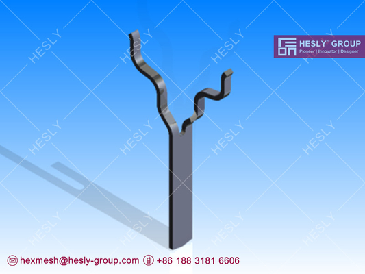 V anchor | Stainless steel TP 310 | 3/16&quot; DIA |  both ends with 45° angle | Length A= 4&quot; | Hesly Metal Mesh - China supplier