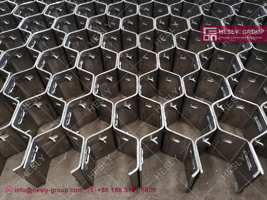 Hexmesh Refractory Lining | Lances Style | AISI304H | 1.0X19mm strips | 2