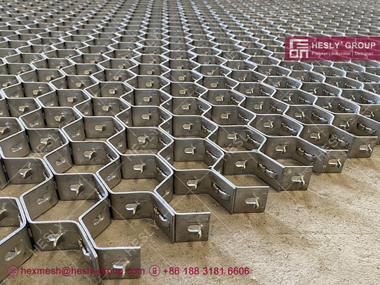 Stainless Steel 310S Hexsteel Mesh for lining ducts | Shell Lance Type | 2